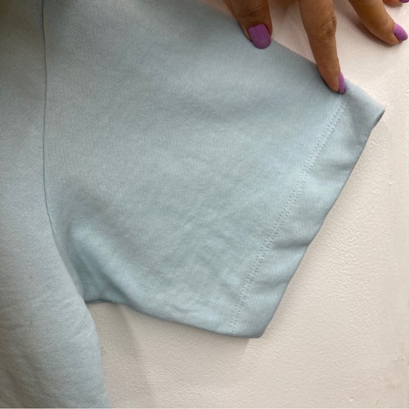 Men’s Zara oversized Tshirt terry cloth light blue medium - Picture 4 of 6